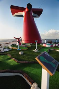 Mini Golf on the Carnival Victory
