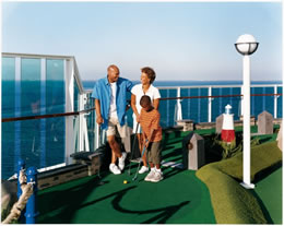 Mini-Golfing on Royal Caribbean Brilliance