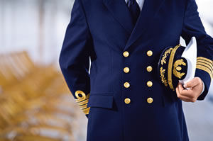 Staff on board a Holland America cruise ship