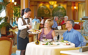 Dining onboard a Princess Cruise Ship
