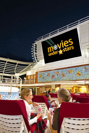 Movies under the stars on Princess Cruises