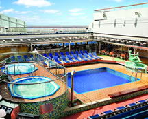 Pool Deck on the Carnival Valor