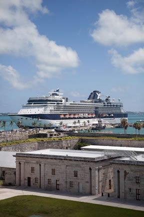 Celebrity Summit docked in Kings Wharf, Bermuda